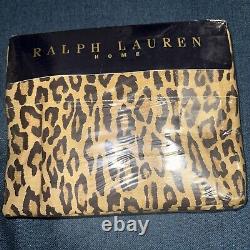 NWT Ralph Lauren Home Aragon Neutral Leopard Print QUEEN Flat Sheet