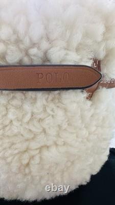 NWT Ralph Lauren Polo 100% Shearling With Leather Strap & Dust Bag. New $598 NWT Ralph Lauren Polo 100% Shearling With Leather Strap & Dust Bag. New $598
