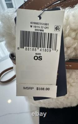 NWT Ralph Lauren Polo 100% Shearling With Leather Strap & Dust Bag. New $598 NWT Ralph Lauren Polo 100% Shearling With Leather Strap & Dust Bag. New $598