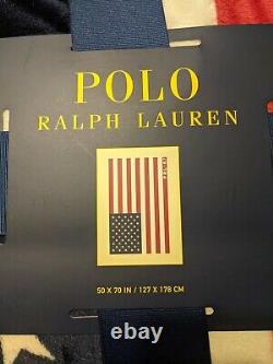 NWT Ralph Lauren Polo Bear Throw Blanket, Thick & Plush