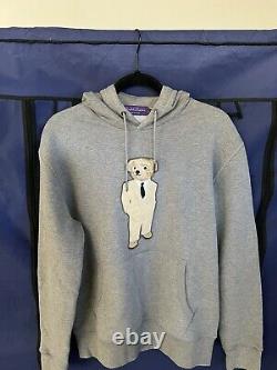 NWT Ralph Lauren Purple Label Polo Bear Fleece Hoodie Size Small