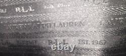 NWT Ralph Lauren USA Black Leather Small Zip Huntingdon Satchel Crossbody Strap