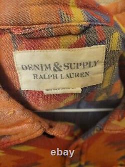 NWT VTG Ralph Lauren Denim & Supply AZTEC Shirt Jacket Navajo Southwestern XXL