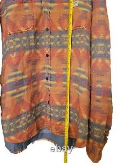 NWT VTG Ralph Lauren Denim & Supply AZTEC Shirt Jacket Navajo Southwestern XXL