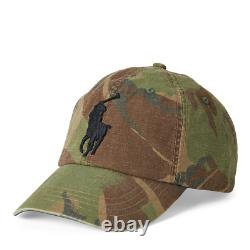 NWTPolo Ralph Lauren Camouflage Baseball Cap, Big Pony