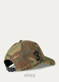 NWTPolo Ralph Lauren Camouflage Baseball Cap, Big Pony