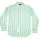 New $229 Rrl Ralph Lauren Shirt Green / Cream Double Rl Farrell Workshirt Small