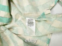 New $229 RRL Ralph Lauren Shirt Green / Cream Double RL Farrell Workshirt SMALL