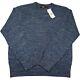 New $445 Rrl Ralph Lauren Blue Indigo Heavy Marled Ring-spun Knit Sweater Xs
