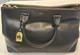 New Lauren Ralph Lauren Newbury Double Zip Large Black Leather Satchel