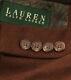 New Lauren Ralph Lauren Men's Cashmere Silk Wool Brown Sport Coat Blazer Sz 48l
