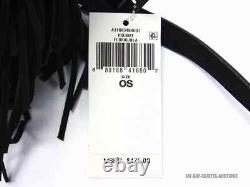 New Lauren Ralph Lauren Needlepoint Medium Andie Drawstring Bag Black Floral Lrl