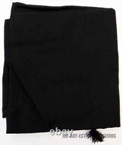 New Lauren Ralph Lauren Needlepoint Medium Andie Drawstring Bag Black Floral Lrl