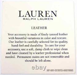 New Lauren Ralph Lauren Needlepoint Medium Andie Drawstring Bag Black Floral Lrl
