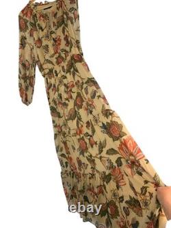 New Lauren Ralph Lauren Tiered Floral Maxi Dress Size 16 RHH10558 Long Sleeve