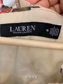 New Lauren Ralph Lauren Tiered Floral Maxi Dress Size 16 RHH10558 Long Sleeve