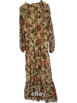 New Lauren Ralph Lauren Tiered Floral Maxi Dress Size 16 RHH10558 Long Sleeve