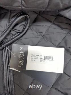 New Lauren Ralph Lauren Women's Quilted Coat Black Sz XL