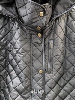 New Lauren Ralph Lauren Women's Quilted Coat Black Sz XL