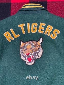 New Limited Edition Polo Ralph Lauren XS Tigers Wool 67 Varsity Letterman Jacket