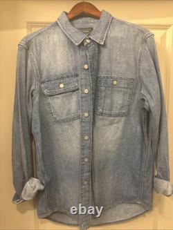 New Men's Polo Ralph Lauren Polo Country Label Denim Shirt Sz M MSRP $198.00