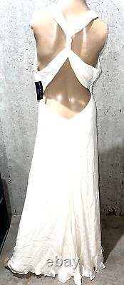 New NWT Ralph Lauren Collection 2007 Runway Long Wedding Gown Ivory Maxi Dress 6