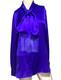 New Nwt Ralph Lauren Collection Purple Label Bow Neck Silk Blouse Top Us 8