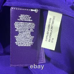 New NWT Ralph Lauren Collection Purple Label Bow Neck Silk Blouse Top US 8
