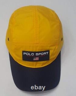 New Polo Ralph Lauren 5 Panel Polo Sport Adjustable Hat Pwing Stadium 1992