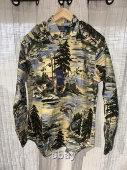 New Polo Ralph Lauren Autumnal Print Classic Fit Twill Workshirt Size M