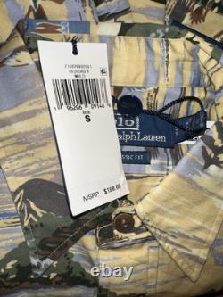 New Polo Ralph Lauren Autumnal Print Classic Fit Twill Workshirt Size M