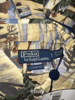 New Polo Ralph Lauren Autumnal Print Classic Fit Twill Workshirt Size M