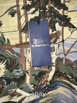 New Polo Ralph Lauren Autumnal Print Classic Fit Twill Workshirt Size M