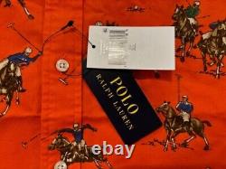 New Polo Ralph Lauren Equestrian Horse Dog Western Sportsman Aztec Shirt XL