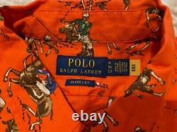 New Polo Ralph Lauren Equestrian Horse Dog Western Sportsman Aztec Shirt XL