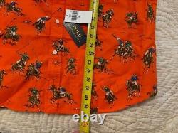 New Polo Ralph Lauren Equestrian Horse Dog Western Sportsman Aztec Shirt XL