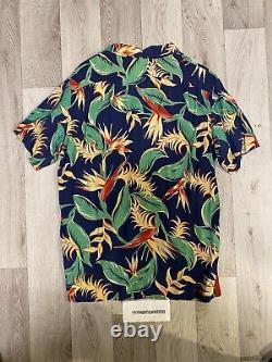 New Polo Ralph Lauren Hawaiian Short Sleeved Shirt Floral Size Medium Camp