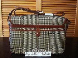 New Polo Ralph Lauren Houndstooth Messenger Travel / Work Tablet Laptop Bag