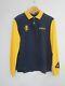 New Polo Ralph Lauren Mens L Navy Yellow Stripe Embroidered Griffin Dragon Shirt
