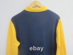 New Polo Ralph Lauren Mens L Navy Yellow Stripe Embroidered Griffin Dragon Shirt