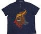 New Polo Ralph Lauren Navy Saddle Print Classic Fit Polo Size M, Xl & 2xl