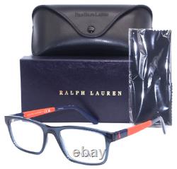 New Polo Ralph Lauren Ph 2212 5033 Transparent Blue Authentic Eyeglasses 53-19