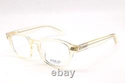 New Polo Ralph Lauren Ph 2261u 5034 Transparent Beige Authentic Eyeglasses 53-20