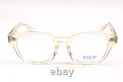 New Polo Ralph Lauren Ph 2261u 5034 Transparent Beige Authentic Eyeglasses 53-20