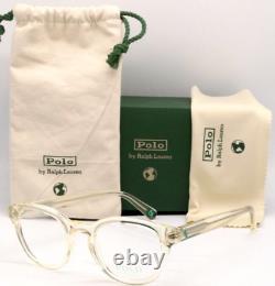 New Polo Ralph Lauren Ph 2262 5034 Transparent Beige Authentic Eyeglasses 50-21
