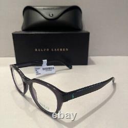 New Polo Ralph Lauren Ph 2262 5965 Transparent Black Authentic Eyeglasses 50-21