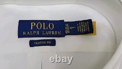 New Polo Ralph Lauren Slim Fit Stretch poplin Shirt White Size XLarge