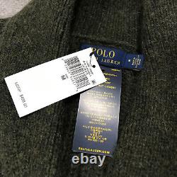 New Polo Ralph Lauren Sweater Mens Medium Shawl Collar Alpaca Thick $ 495