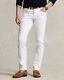 New Ralph Lauren Black Label Men's White Slim Fit Straight Denim Jeans 32x32
