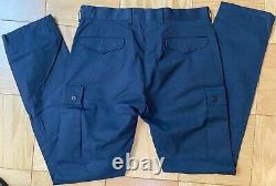 New RALPH LAUREN Black Label Navy Blue Cargo Straight Pants Size M 33/34